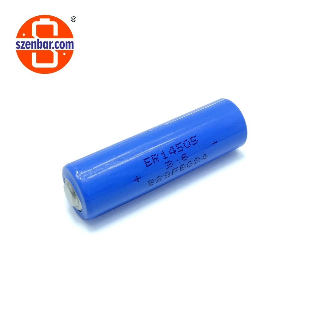 China manufacturer 2400mAh 3.6v AA size 14.5*50.5mm primary lithium battery ER14505