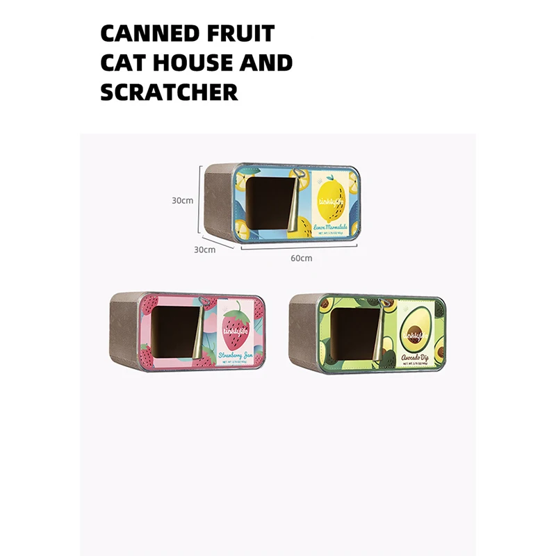 Cute Design Pet Toy Cats Toy Tent Shape Corrugated Cardboard House