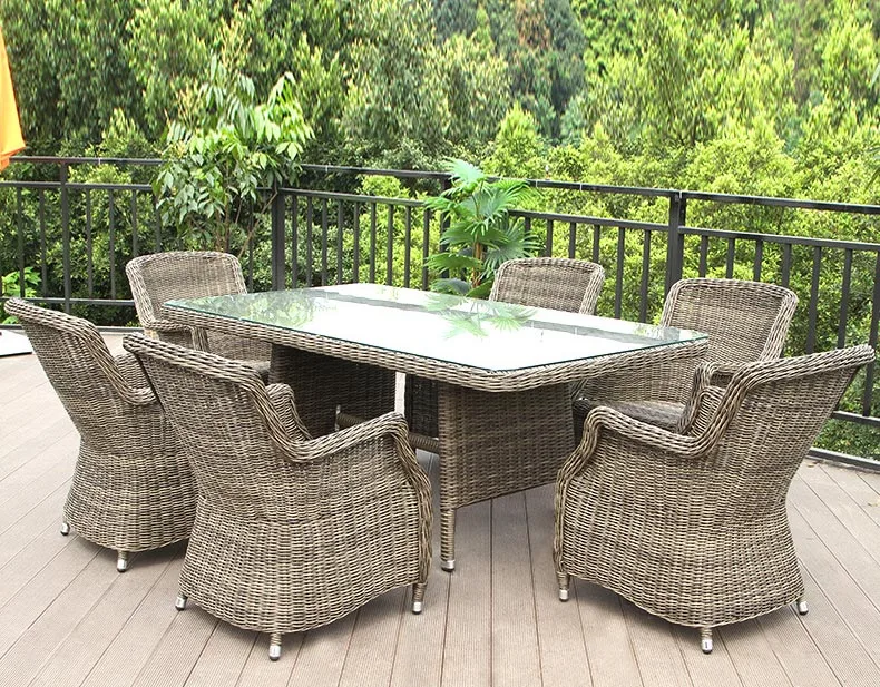 Набор плетеной садовой мебели из 7 предметов