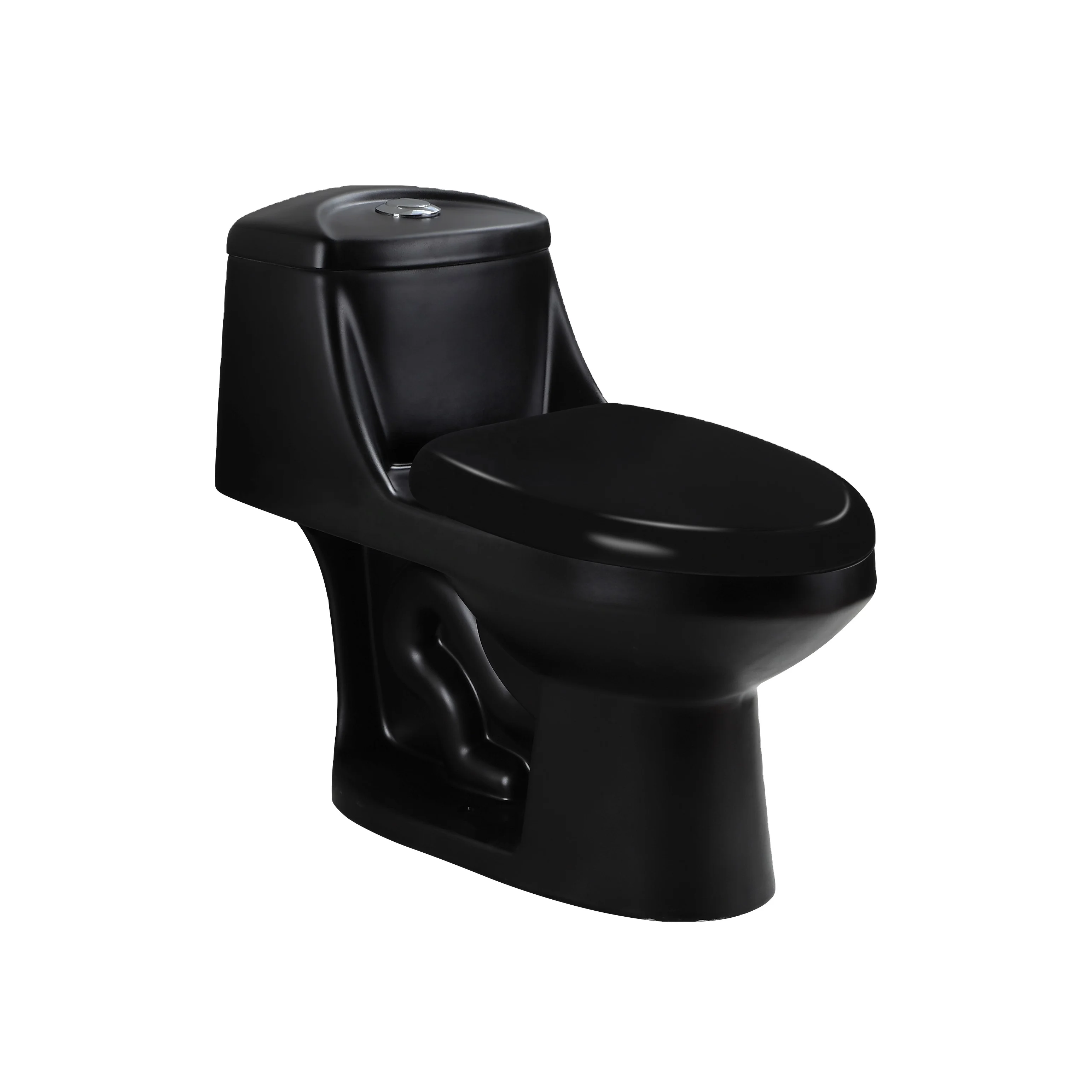 ZHONGYA Oem ODM hot sales commode factory siphonic inodoros china supply Mexico Matte black south america black toilette
