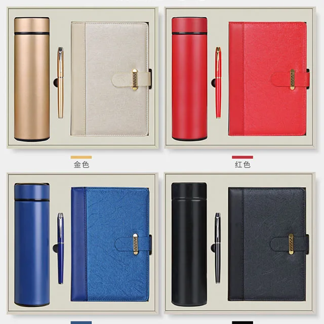 Wholesale Promotion pen gift items Thermos cup christmas gift set for business clients