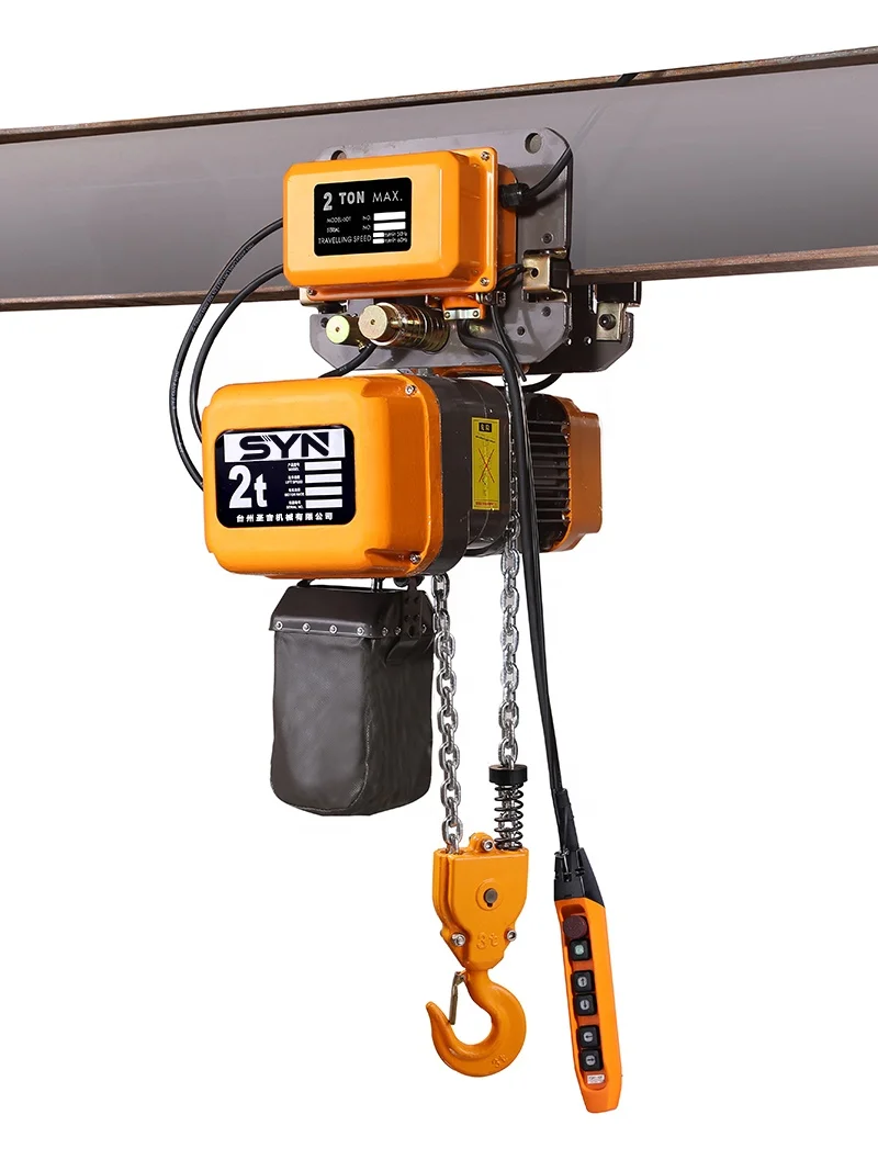 Double Chains electric winch hoist cheap hook chain EQ Operation wire rope electric hoist