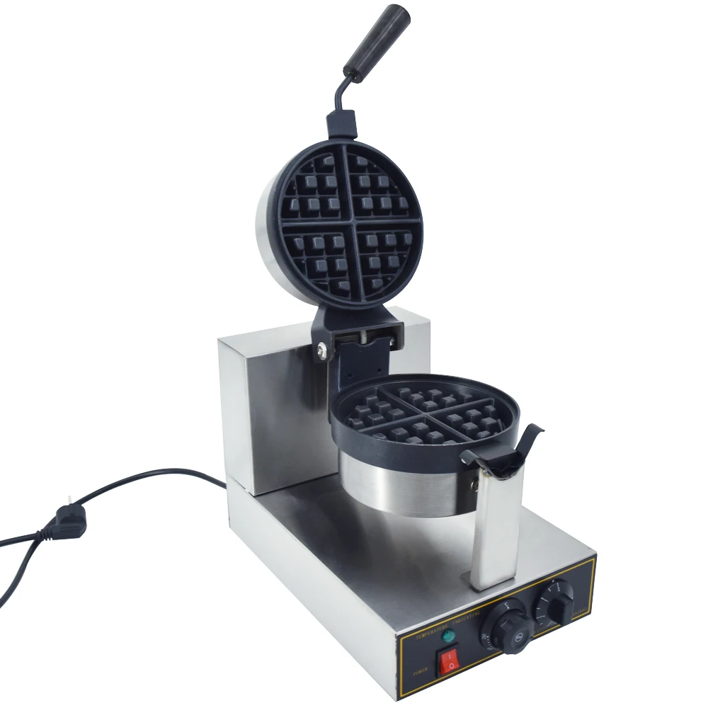 Hot Sale Snack Equipment Belgian Waffle Machine Professional Single Waffle Maker With Small Item