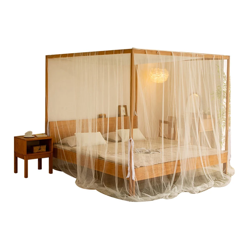 Nordic Cherry wood solid wood frame bed removable modern simple 1.5/1.8m double bed Master bedroom log wedding bed custom