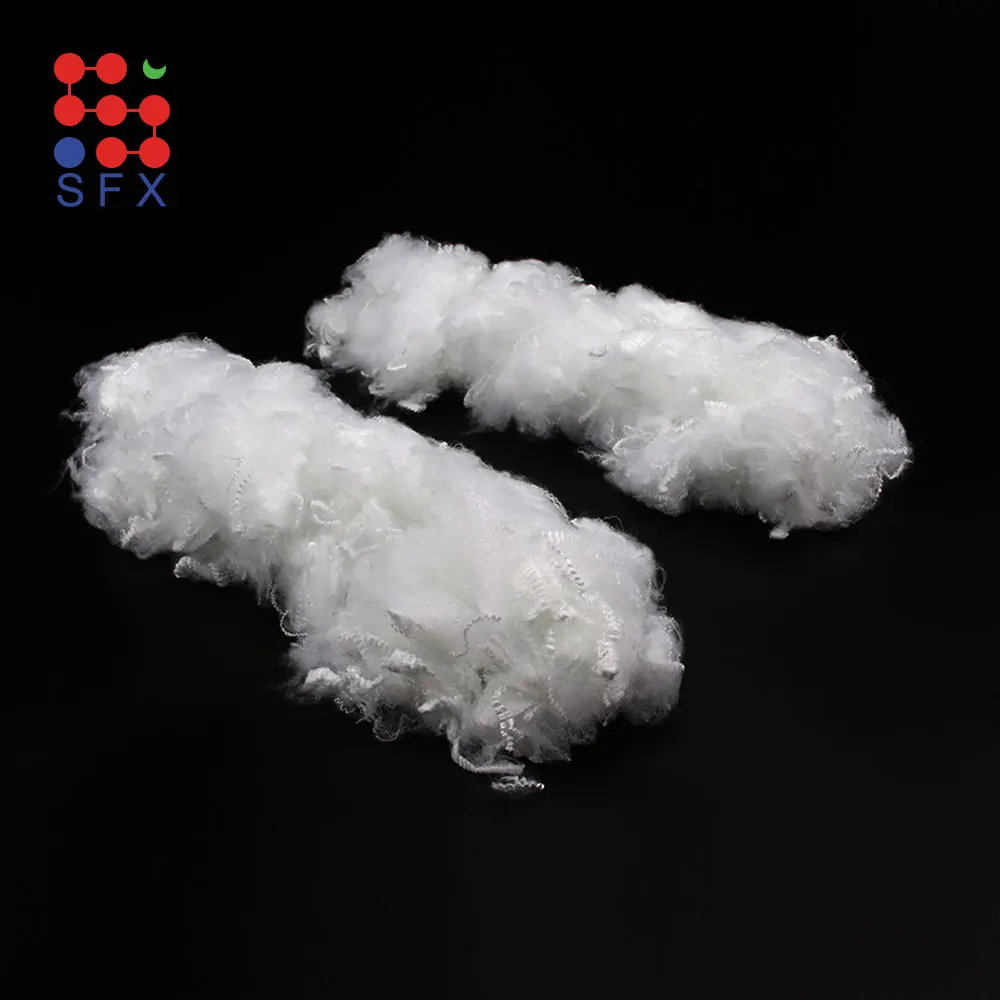 Light Resistant Siliconized Bales Bulk Dacron Premium Fill SFX Polyester Staple Fiber