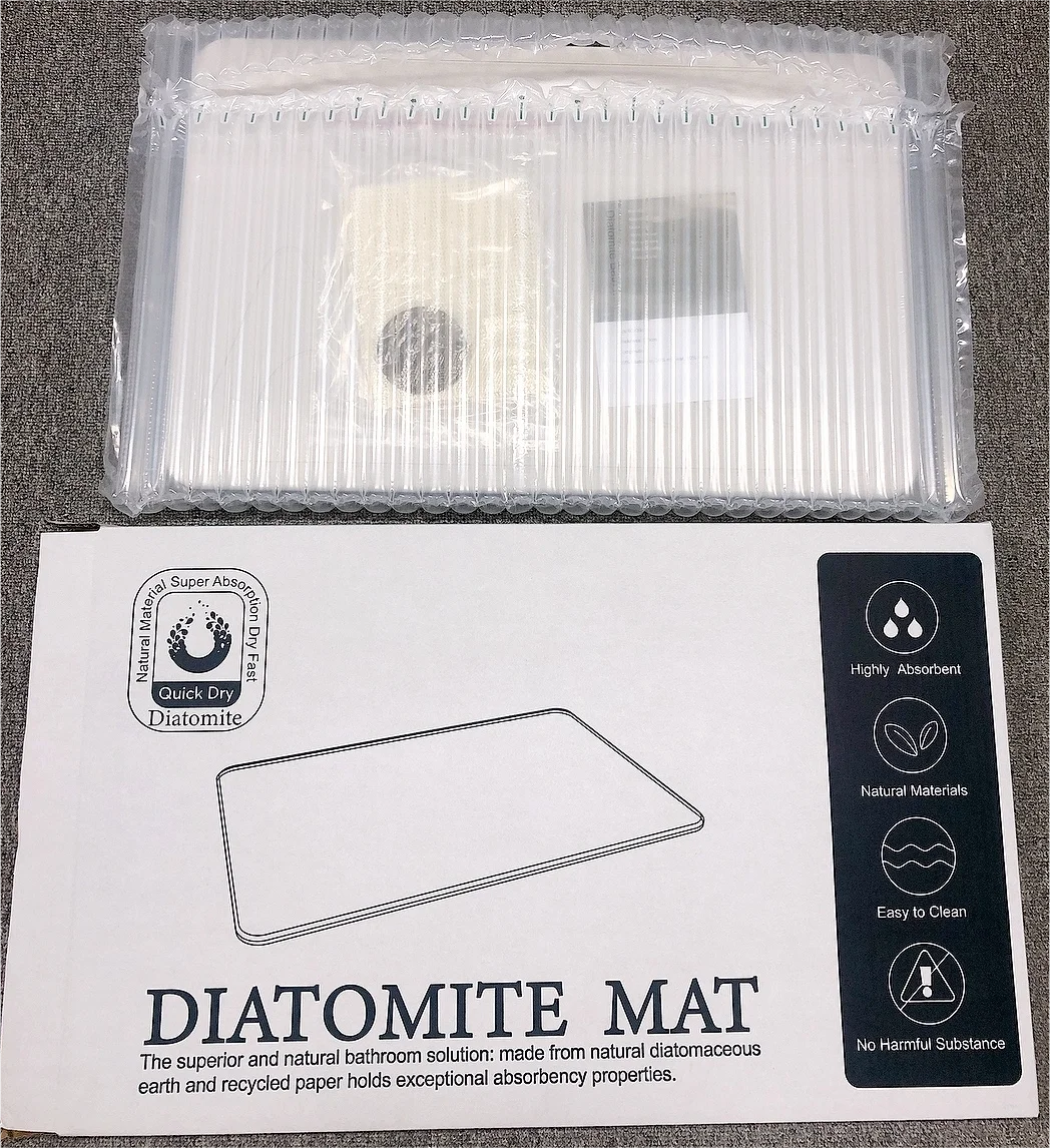 luxury diatomite stone bath mat super quick-dry absorbent non slip diatom mat for kitchen