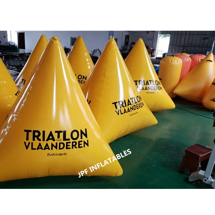 LOGO branding Inflatable triangle Racing Buoys for water sports, Inflatable Water Marker triangle buoys for sale
