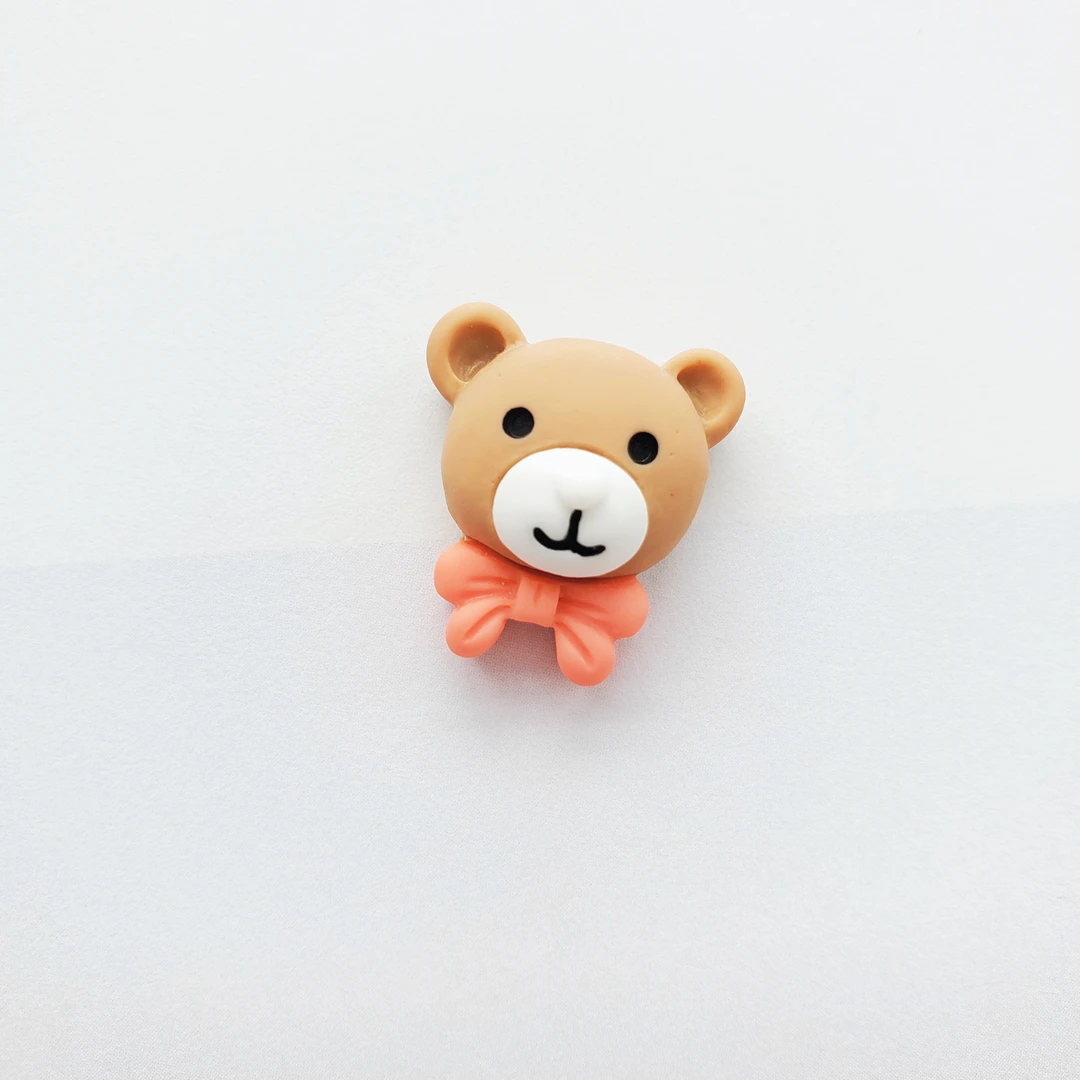 Wholesale Diy Kids  cartoon resin accessories rabbit bear frog children rubbers band hairpin set material for jewelry making