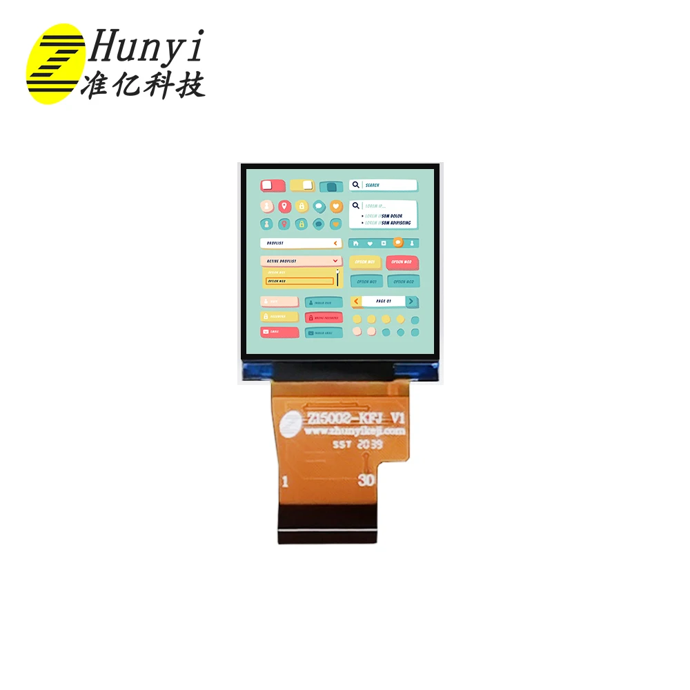 Круглая ручка дисплея 1,5 дюймов IPS TFT ЖК-модуль для белых товаров