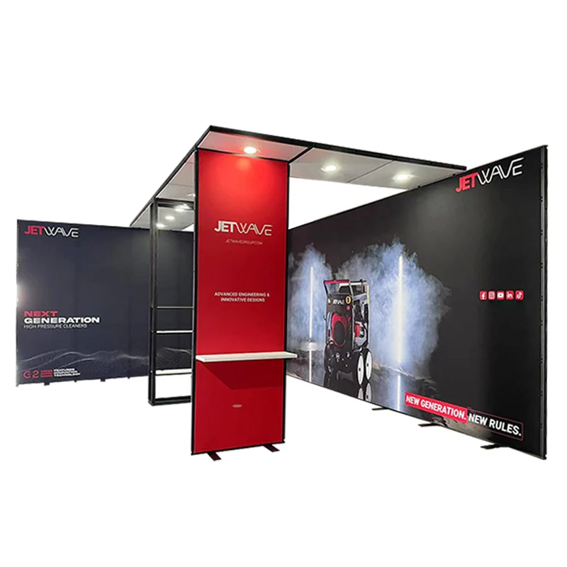 20 x 20 Yier Display Luban Modular display aluminum frame tension fabric graphic Trade show expo exhibition booth display