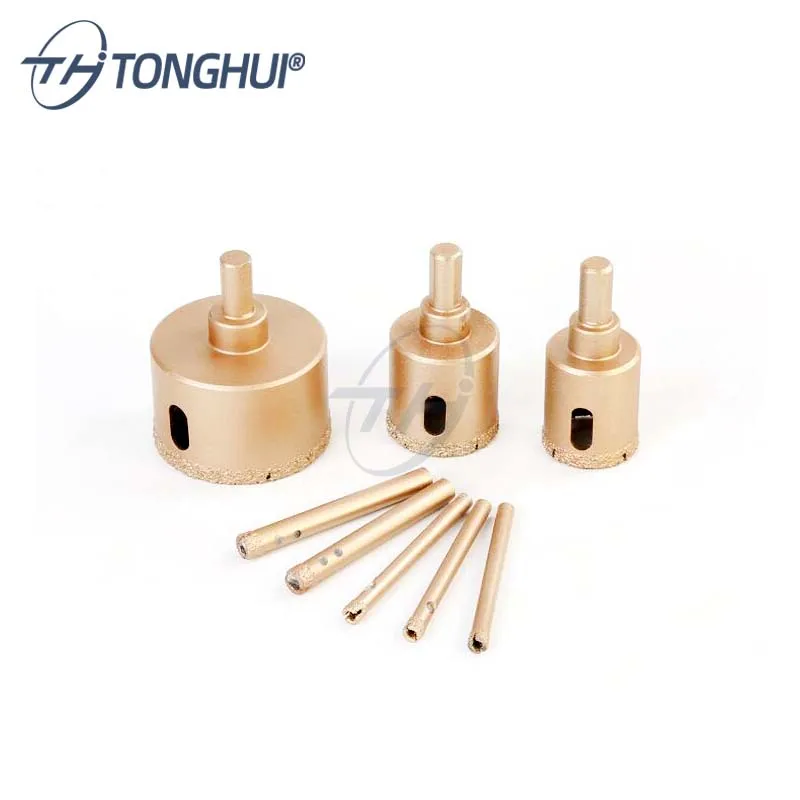 6mm - 90mm High quality Vacuum Brazed diamond hole saw for marble granite tile drilling
