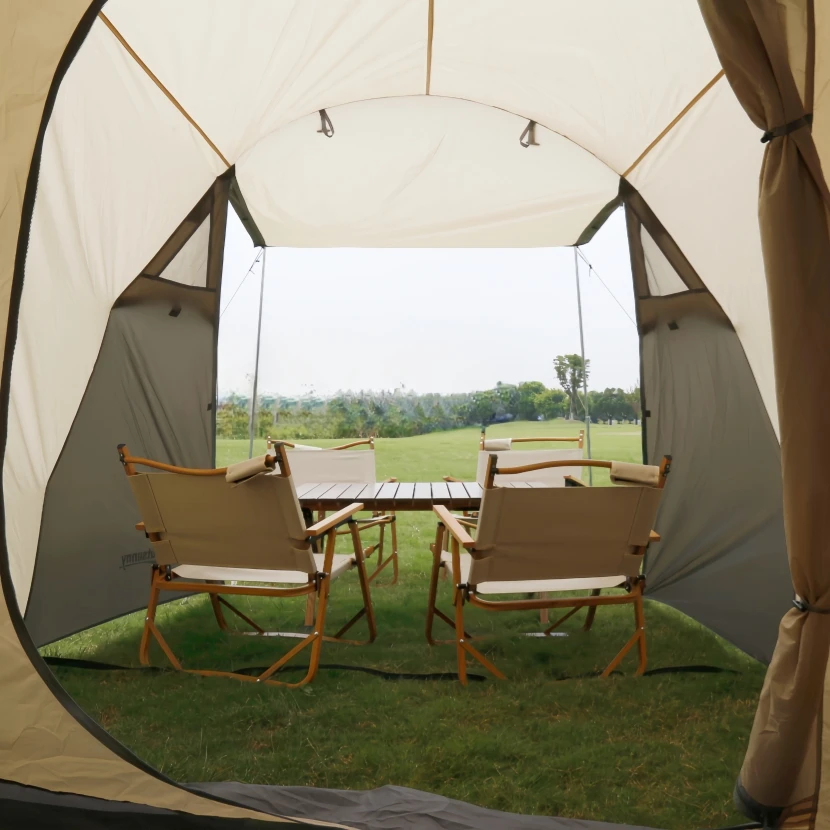 YOLO era pop up opening two lays 4 seasons waterproof camping tent for family