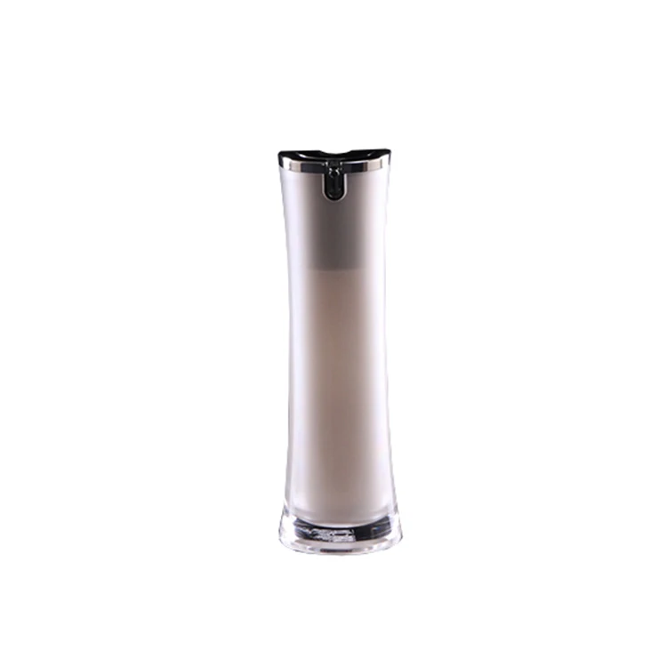 
1.05 White acrylic PP frosted pump spray lotion bottle for cosmetic container cosmetic packaing 