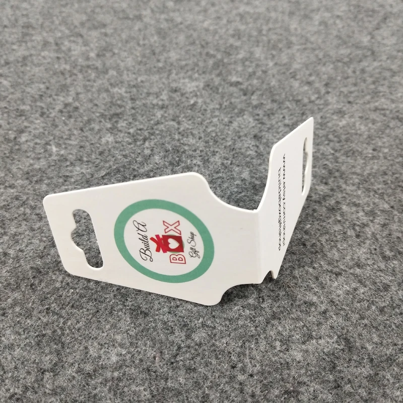 Custom Thick 400gsm Accessories Paper Board Socks Hang Tag,custom sock tag,sock wrap label