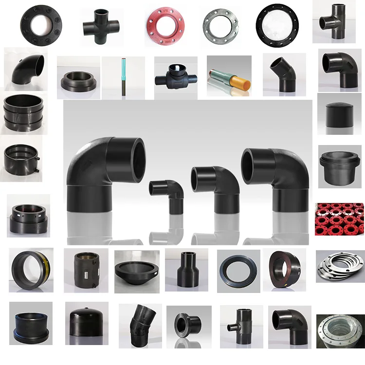 APAS China Factory Price All Types HDPE Pe Pipe Fitting  Fittings  For water supply drainage HVAC Aquaculture Gas Submarine