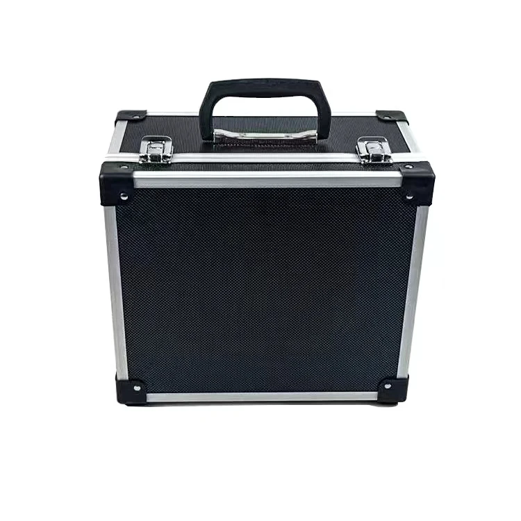 Black Hard Aluminum Tool Carrying Case with Foam Inside Aluminum Suit Case