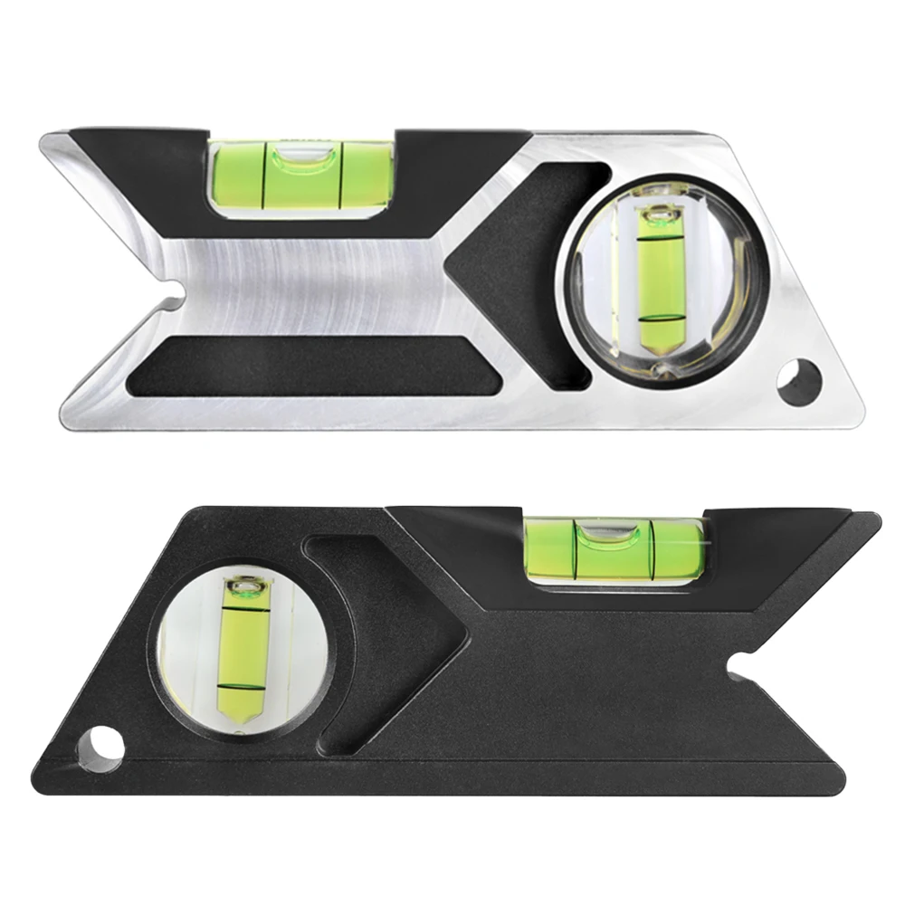 New Design Fish Type Measuring Level Ruler Aluminum Alloy Pocket Spirit Level With Green Level Bubble