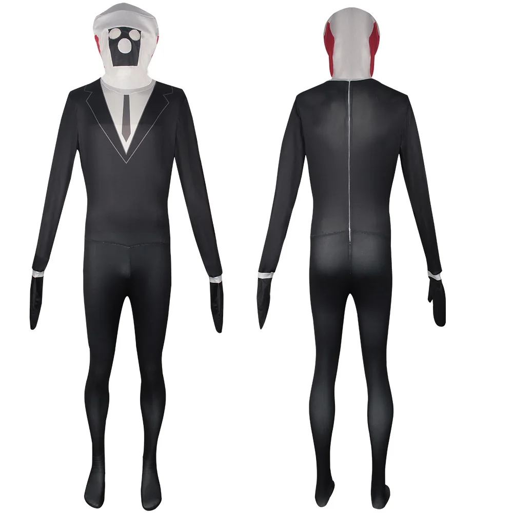 Anime Skibidi Toilet Cospaly Costume Jumpsuits Bodysuit Cosplay Party Monitor TV Man Jumpsuits For Halloween