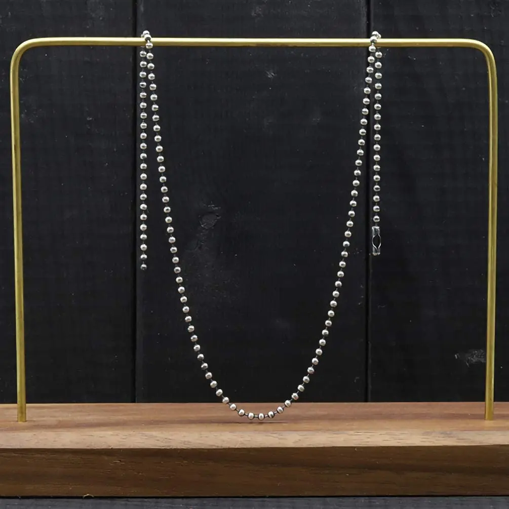 30 Feet 2.4 mm Stainless Steel Ball Bead Chains with 20 pcs Connectors for DIY