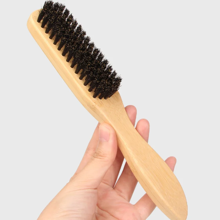 Бамбуковая расческа для волос изогнутая 360 щетка