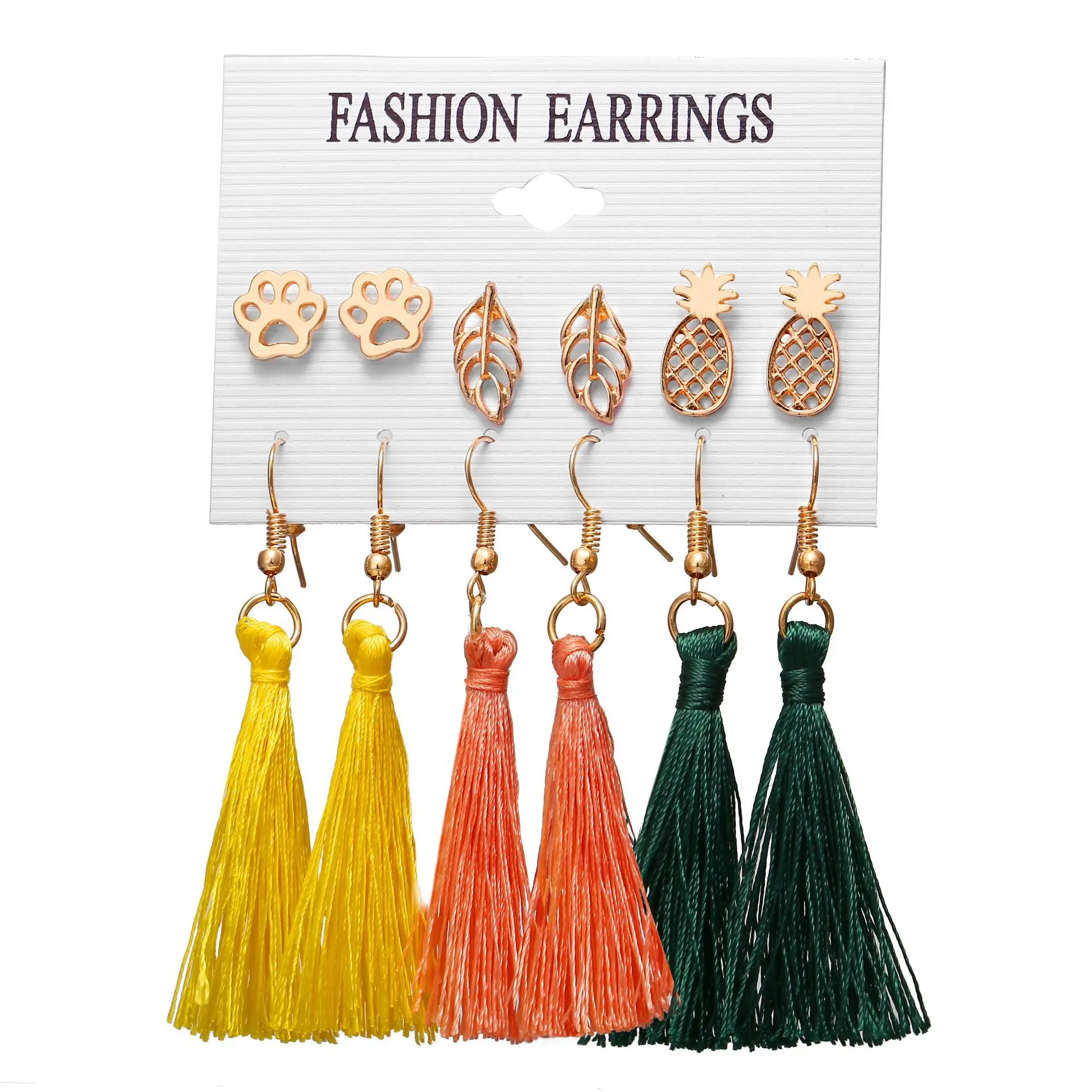 Wholesale 2019 Tassel Earring Multi-Packed Earring Sets For Women and Girls