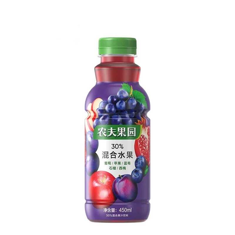 30% Mixed Exotic Fruit Juice Drink Convenient Soft Snacks with Grape Apple Pomegranate & Prune Good Taste in a Drink Bottle