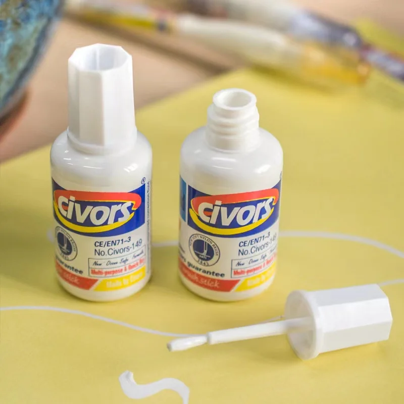 Huanyang quick-dry multi purpose 20ml soft brush tip correction fluid liquid pen for school and office huanyang quick dry muit q