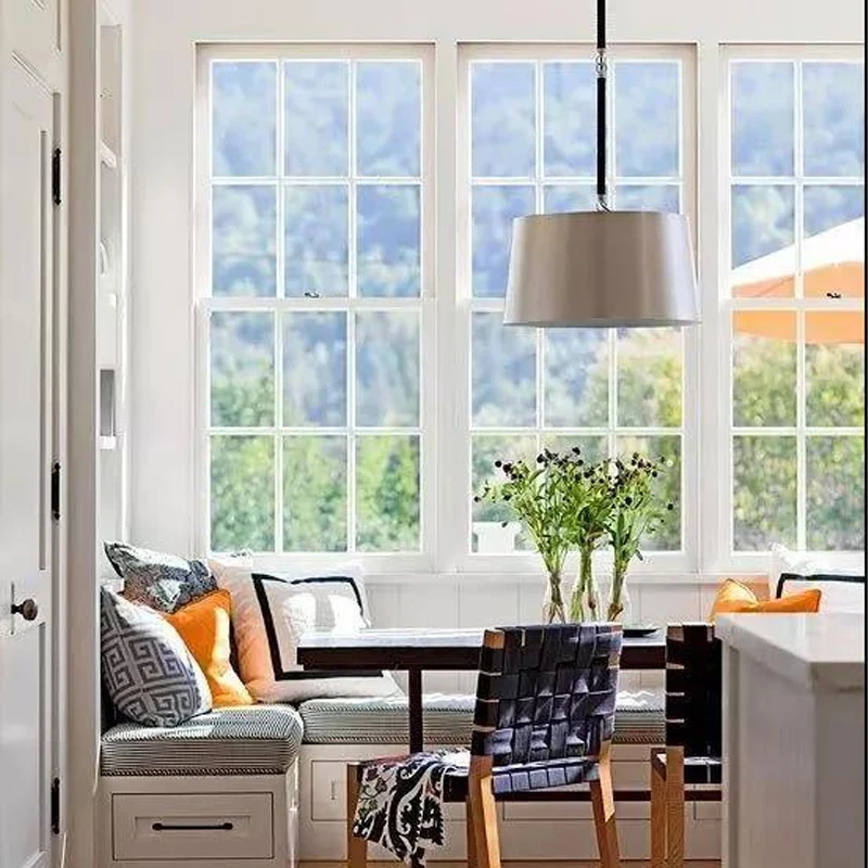 Residential window aluminum single hung window svertical sliding window with America hardware