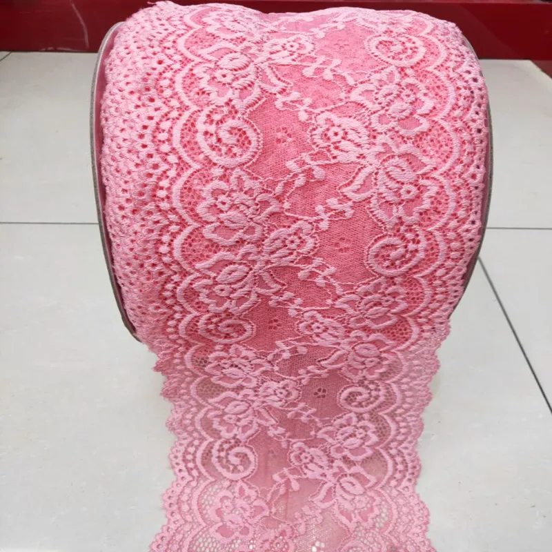 Diy Craft Fabric Width African Fabrics Stretch Flower Pattern 15CM Wide Elastic Lace Fabric Ribbon Lace Trim Ribbon