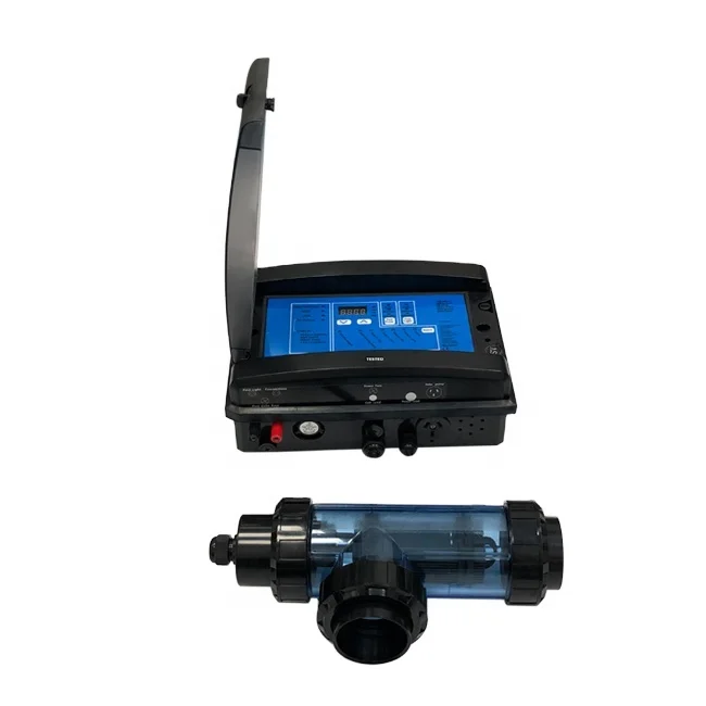 Titanium electrodes for pool electrolyzer chlorinator cell replacement