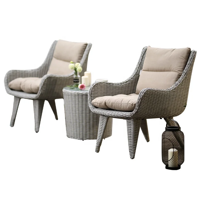 
Outdoor Garden Chairs Furniture Sofa Sets Wicker Patio Cushion Garden Set Rattan Leisure Table And Chairs With Side Table 