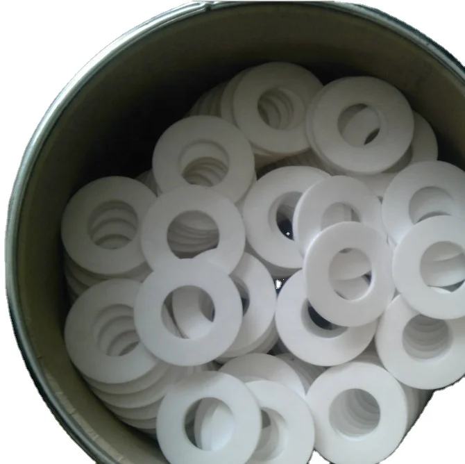 Modified PTFE material gasket ptfe disk filled PI/carbon/bronze for pneumatic pump piston seal E.U.Standard