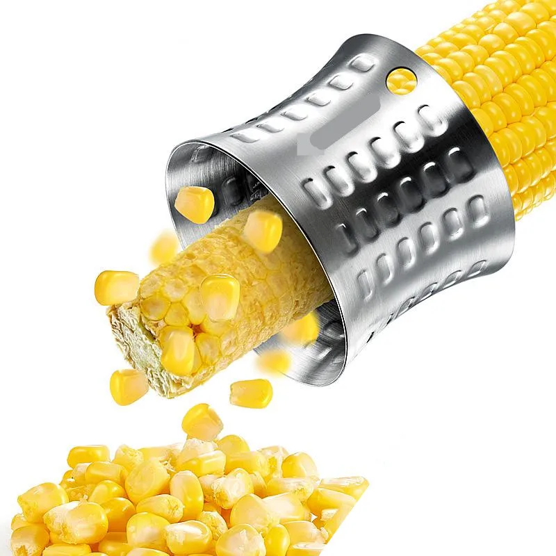 
Creative kitchen cooking corn threshing peeled corn kernels stainless steel 304 mini corn threshing 