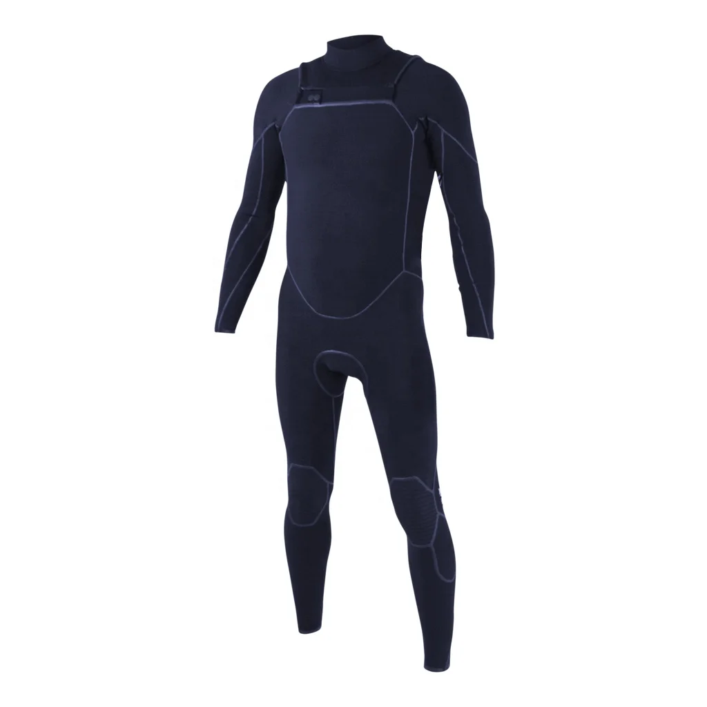 custom line design men neoprene printing chest zip long sleeve scuba diving surfing wetsuit