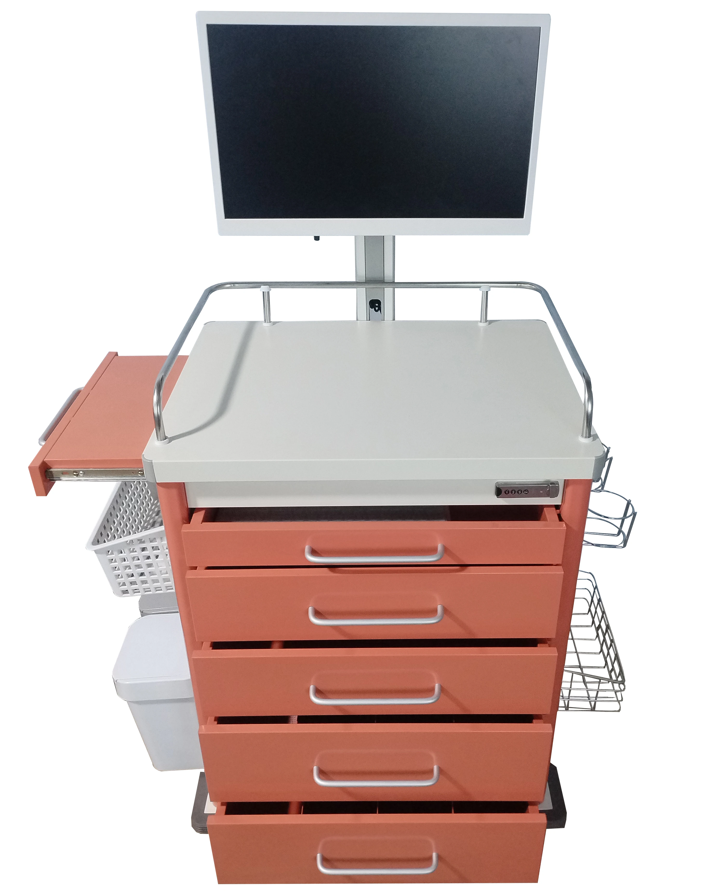 Customized Hospital Crash Cart Medical Multi-Function Trolley Emergency Hospital Trolley