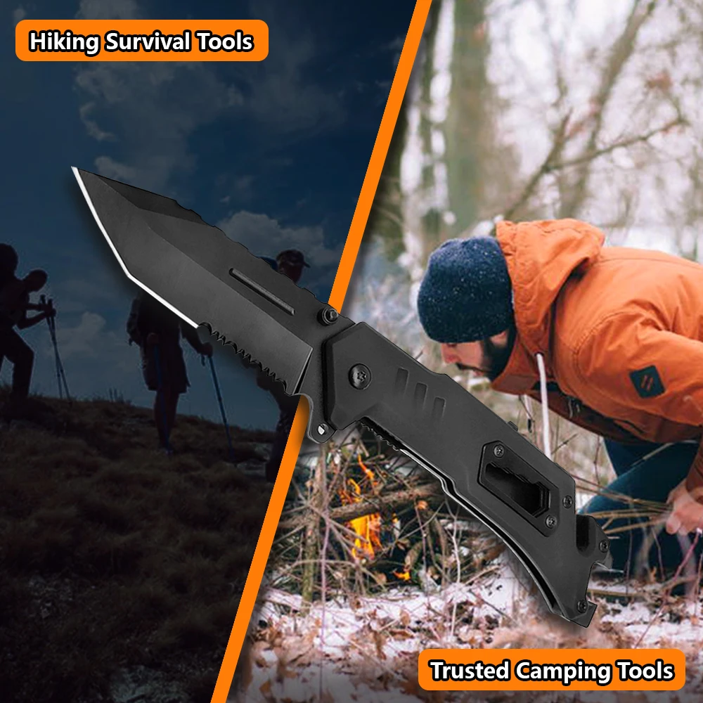 OEM low MOQ customize outdoor new stainless steel camping hot sale pocket knife