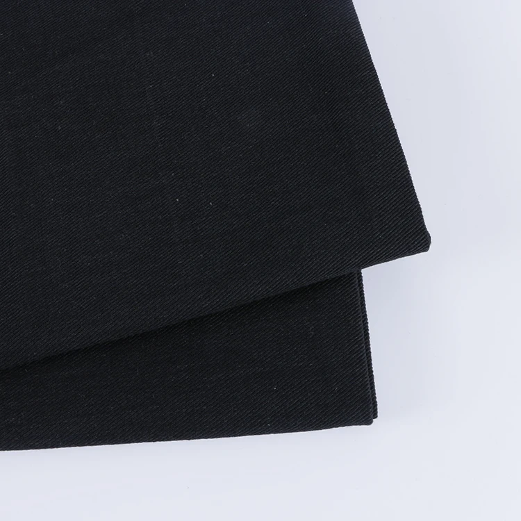 
7s*7s 16oz twill black fabric recycled Imitation denim fabric for jeans 