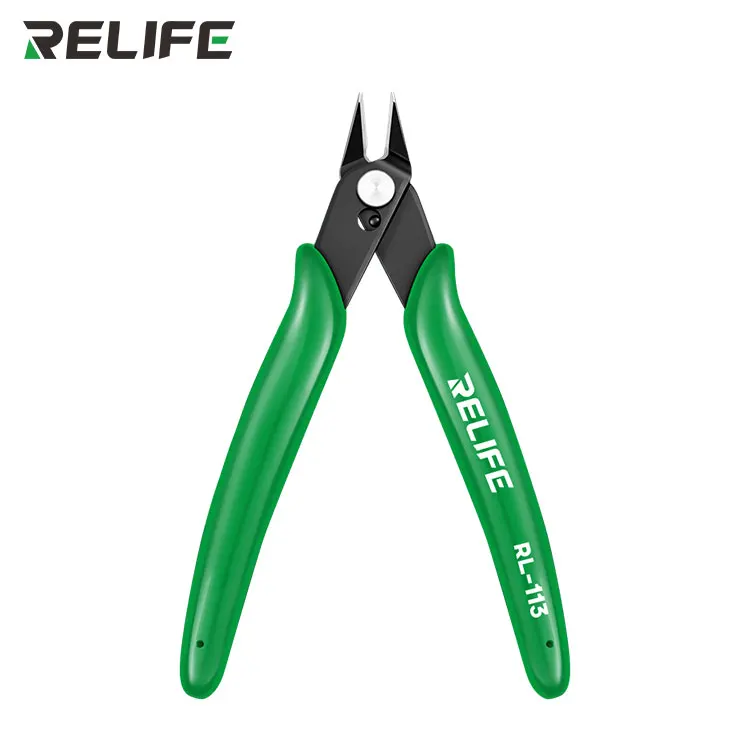RELIFE RL-113 Precision Diagonal Pliers Hand Tools Electrical Wire Cutters Cutting Pliers For Mobile Phone Repair