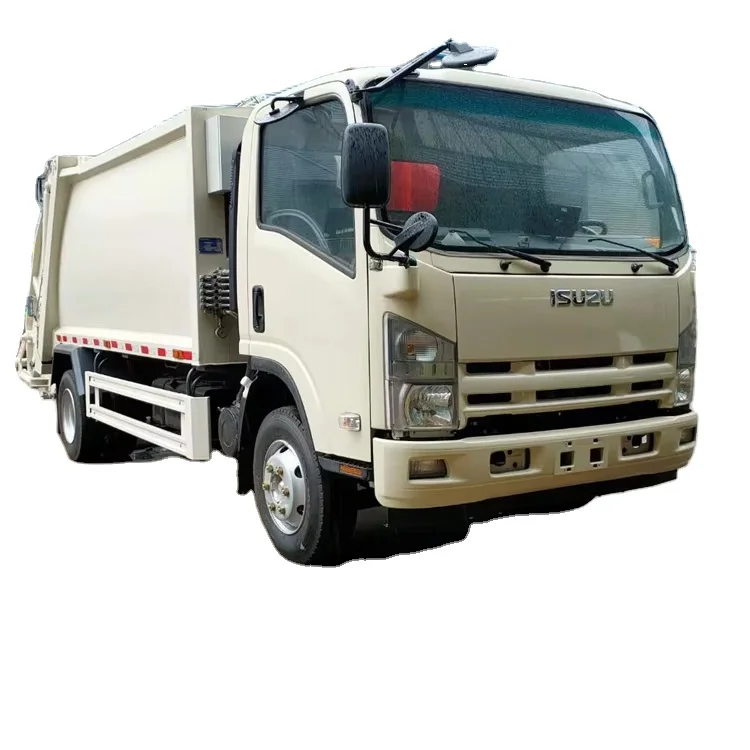 Japanese Isuzu Eu 5 Eu 6 engine KV600 6 cbm 7 cbm 8cbm Waste Garbage Compacted Collection Garbage Truck