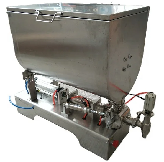 U type pneumatic sauce filling and mixing machine paste cream filling machine