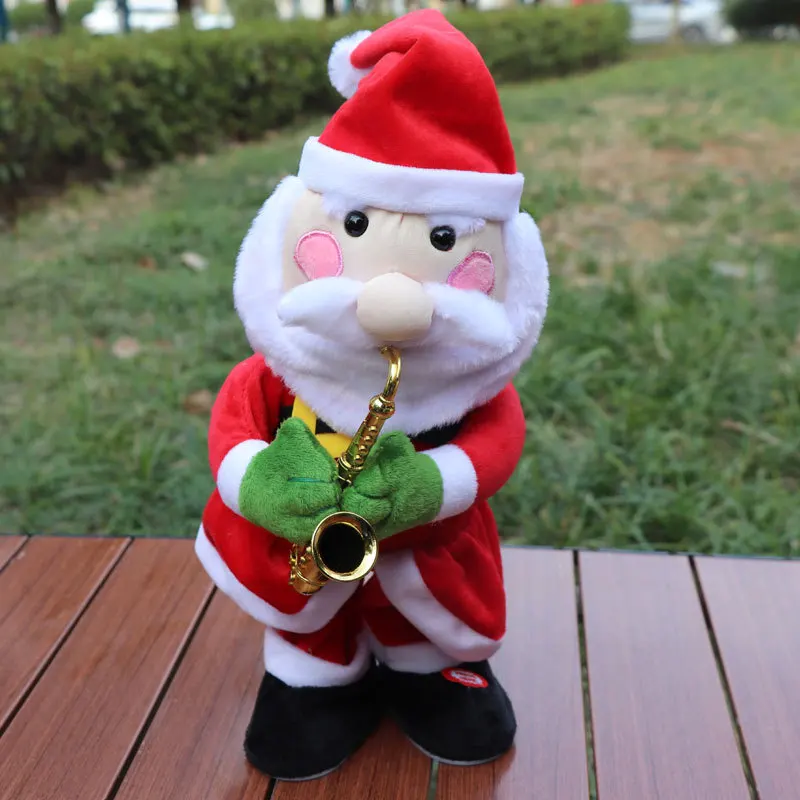 Best selling Christmas funny tree toys with music and sound Christmas singing dancing recording toys gifts for children