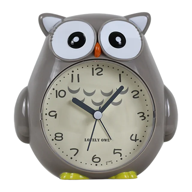 iMSH BB13001Quartz analog clocks for kids table bedside desk alarm clock wecker despertador animal shape children alarm clock