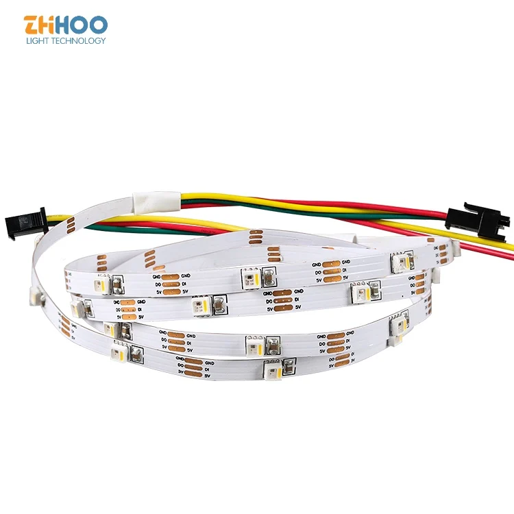 Manufacture Sk 6812 Led Strip with 12v 24v 30leds/m 5 Meter Roll Cri 85hot Sales Dream Light Led Strip RGB CHASING Color 3m Tape