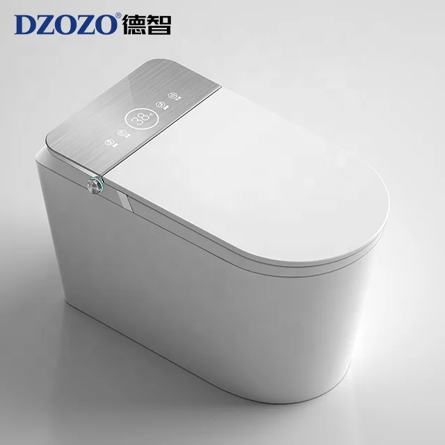 Wholesale Price White One piece S trap Sink Combo Bidet Attachment Intelligent Smart Toilet