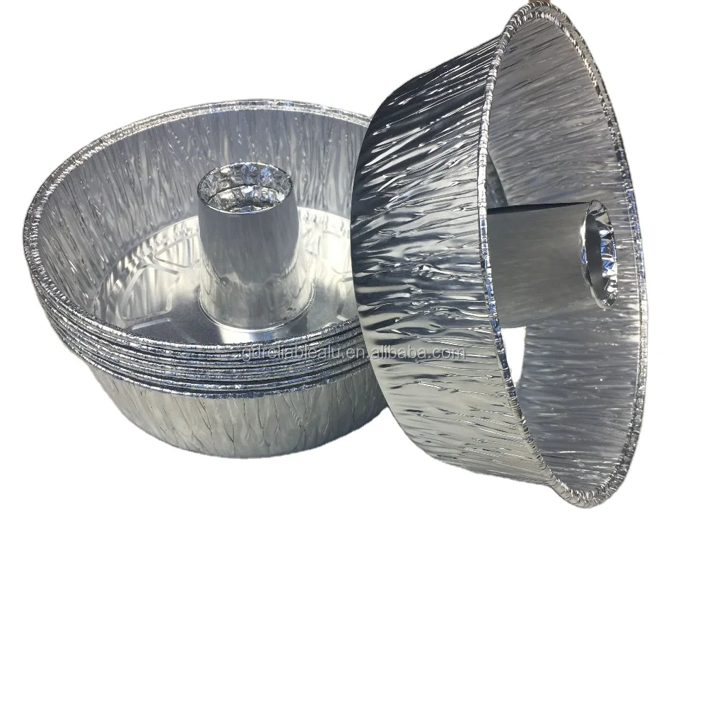 LFGB certificate food grade Customized special shape round disposable aluminum foil food container hot pot trays