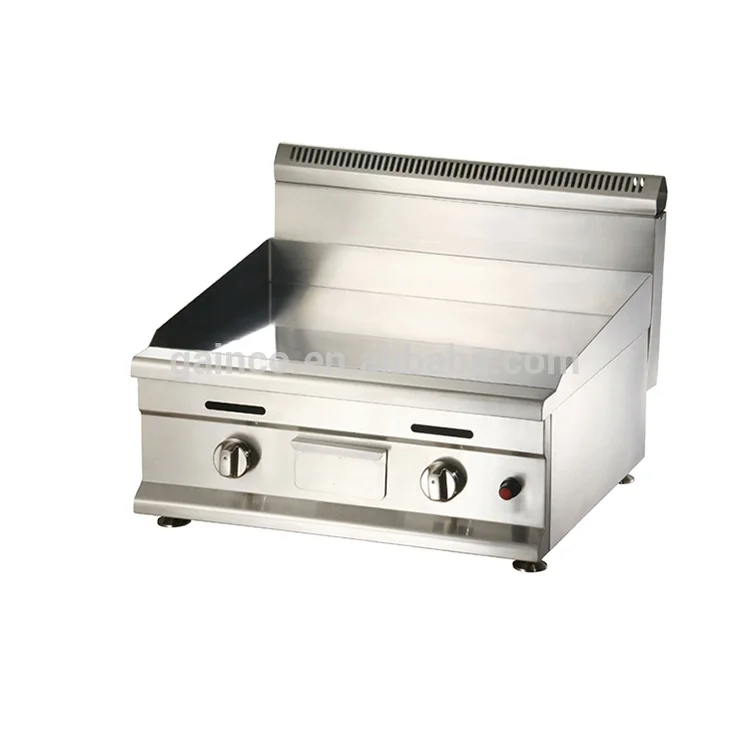 Commercial tabletop industrial Nonstick Pancake Stainless Steel Flat Gas Griddle Grill