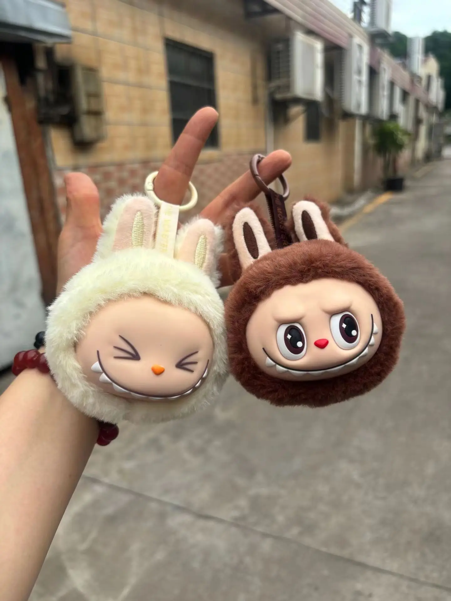 New Sitting Plush Small Brain Melon labubu keychain Clown Cute Dolls Wholesale