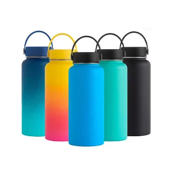 FREE sample friendly Double Wall Water Bottle  with Handle Lid Stainless Steel Double Walled  Flask