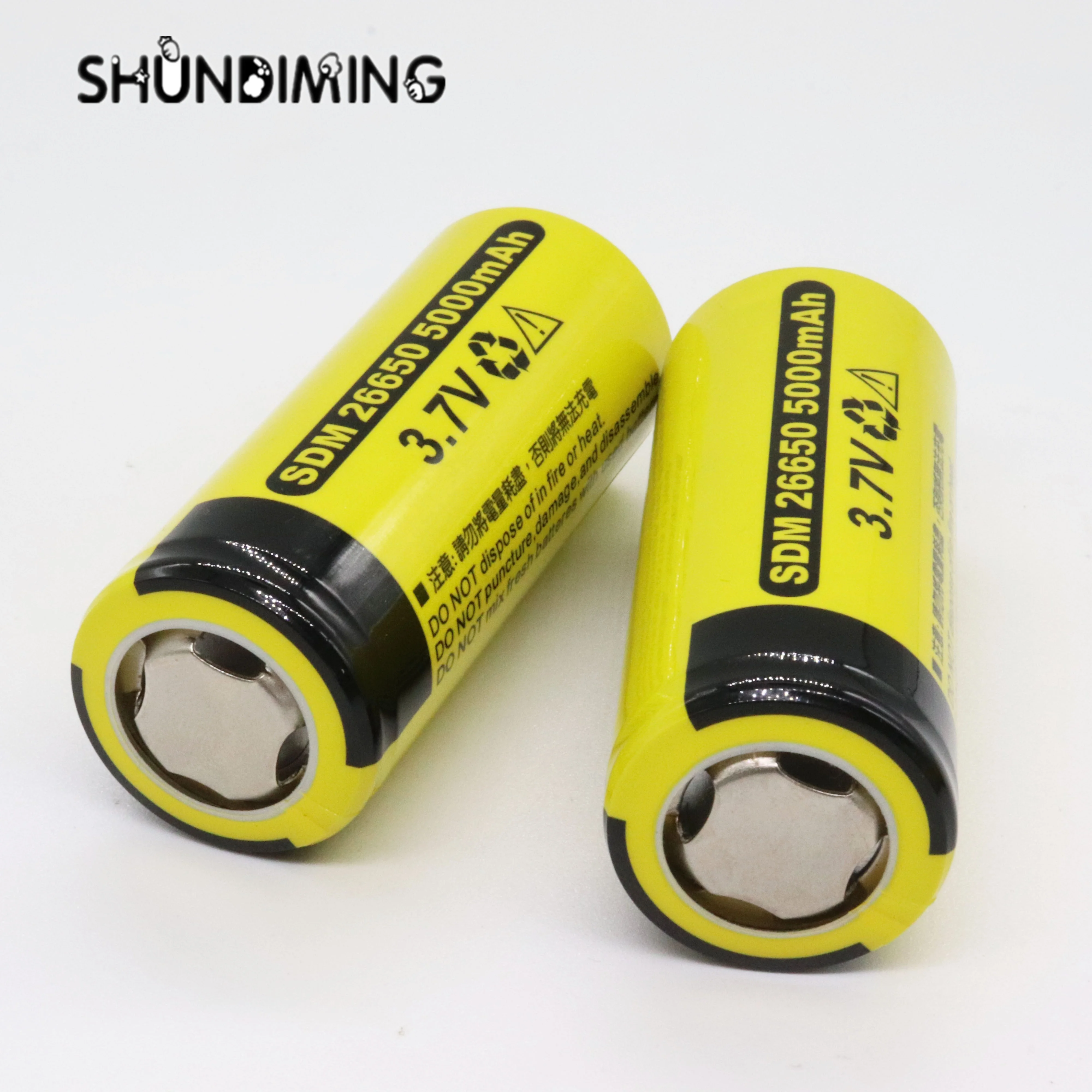 SDM Battery high rate high discharge 5C 25A Rechargeable Lithium battery 3.7v 5000mah 26650 li ion battery