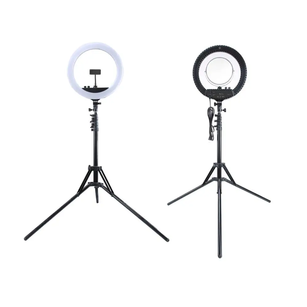 YouTube Video  Selfie live broadcast tool kit: 12'  led ring light and 2 meter light stand for  Makeup Portrait photography